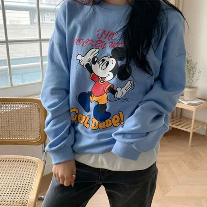 세인트이브 S1016017 춤추는 미키 봄신상 맨투맨 티셔츠 세인트이브 S1016017 춤추는 미키 봄신상 맨투맨 티셔츠