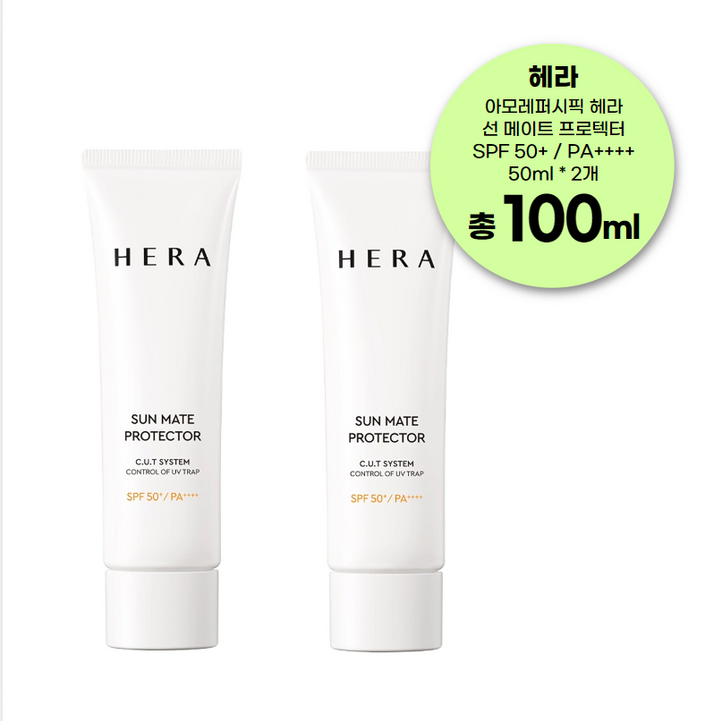 헤라 선 메이트 프로텍터 선크림 SPF50 PA, 100ml, 1개