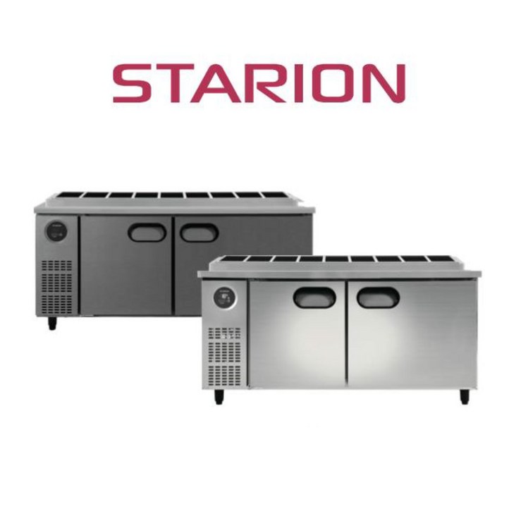 스타리온 김밥냉장고 토핑냉장고 1500 13밧드유광내부스텐 SRG15EIEVL