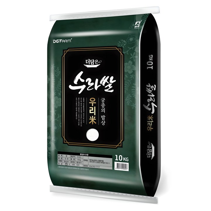 더담은 2024년산 햅쌀 우리미 수라쌀, 특등급, 10kg, 1개 더담은 2024년산 햅쌀 우리미 수라쌀, 특등급, 10kg, 1개