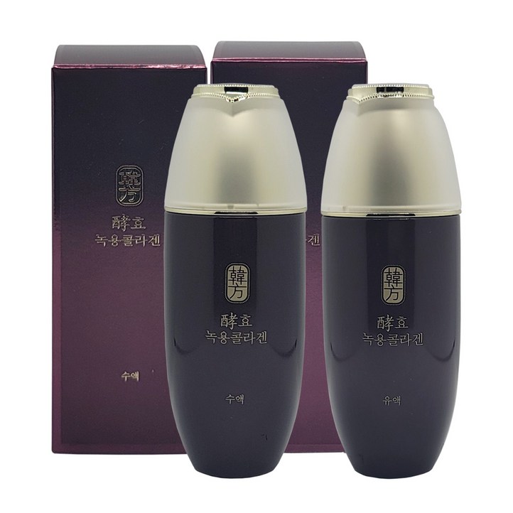 수려한 효 녹용 콜라겐 2종(수액+ 유액) SET/한방화장품/40대피부/쫀쫀기초