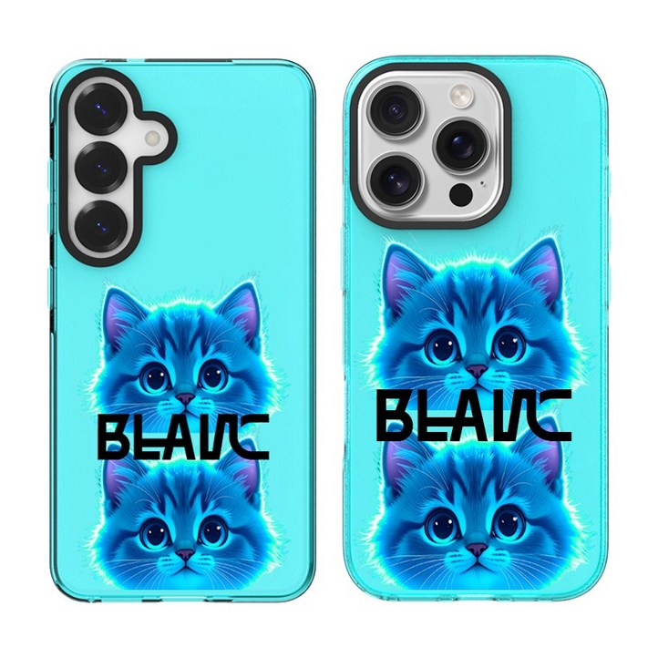 파이커스텀 비비파이 블루 미우 블랑 젤리 범퍼 케이스 아이폰16 15 14 13 프로 프로맥스 갤럭시S25 S24 S23 S22 S21 플러스 울트라 FE