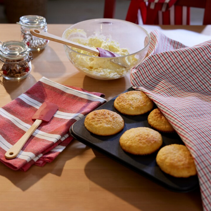 이케아 빈테르핀트 행주 믹스패턴 레드화이트 50x70cm 2개 305.561.25