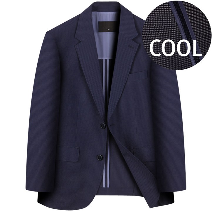 중년 남성 여름 콤비자켓 시원한 남자 쿨 여름용 정장 마이 양복 자켓 빅사이즈 95110