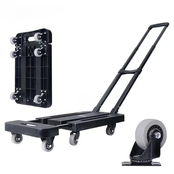 드림  구루마 구르마 접이식 핸드카트  브레이크형  블랙