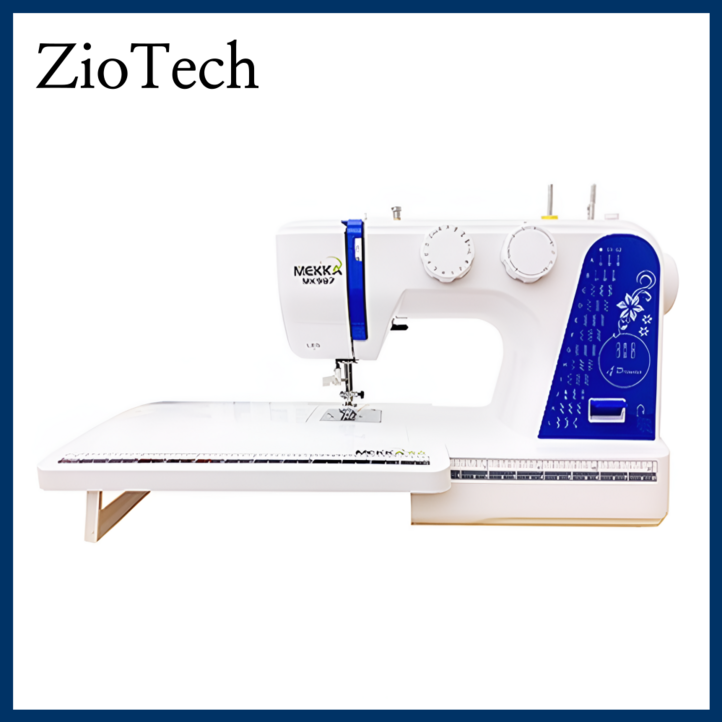 지오테크 재봉틀 미싱 미니 미싱기 오바로크 오버로크 자수미싱 가정용 재봉 오버록 자수 기계, 3세대받침대포함