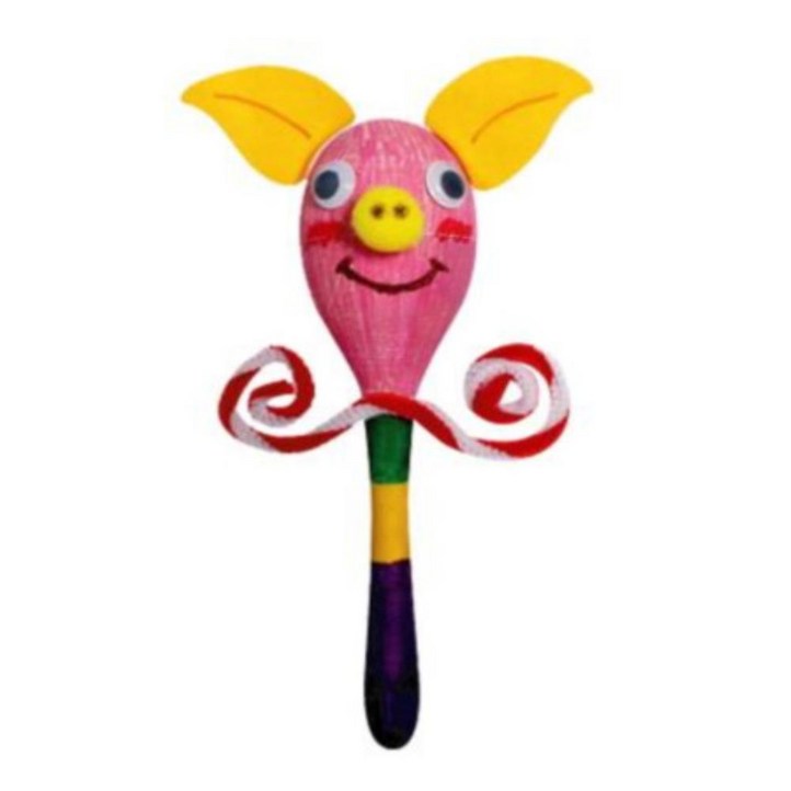 초등 마라카스 동물 만들기 돼지 어린이집 유치원 단체 창작교실 1학년 아이 8세