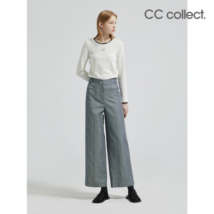 씨씨콜렉트CC콜렉트 스트라이프 코튼 와이드 팬츠 NYC223MSA009870219 씨씨콜렉트CC콜렉트 스트라이프 코튼 와이드 팬츠 NYC223MSA009870219