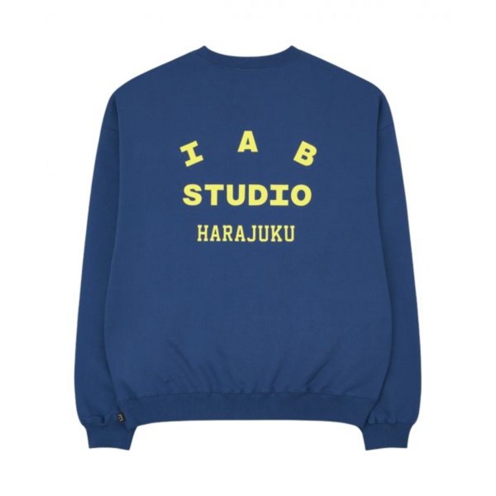 [정품아닐시3배보상] 아이앱 스튜디오 하라주쿠 스웨트셔츠 네이비 - IAB Studio Harajuku Sweatshirt Navy - Harajuku