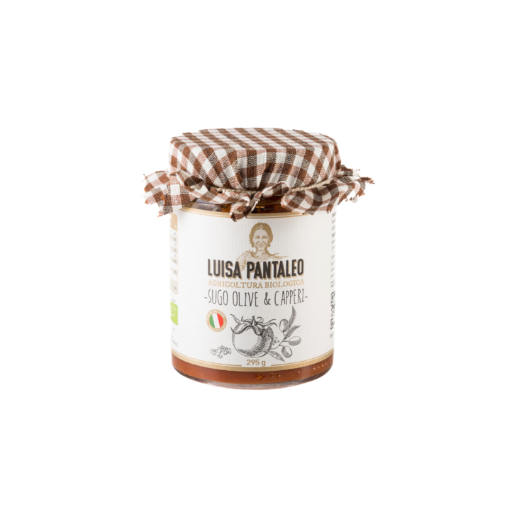 루이사 판탈레오 유기농 올리브  케이퍼 토마토 소스 Luisa Pantaleo, 1개, 500g
