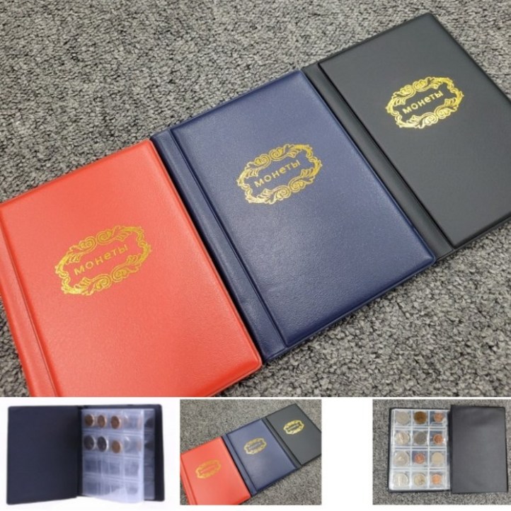동전수집 컬렉션북 가로3칸 세로4칸 포켓사이즈3cm 머니북, 1개