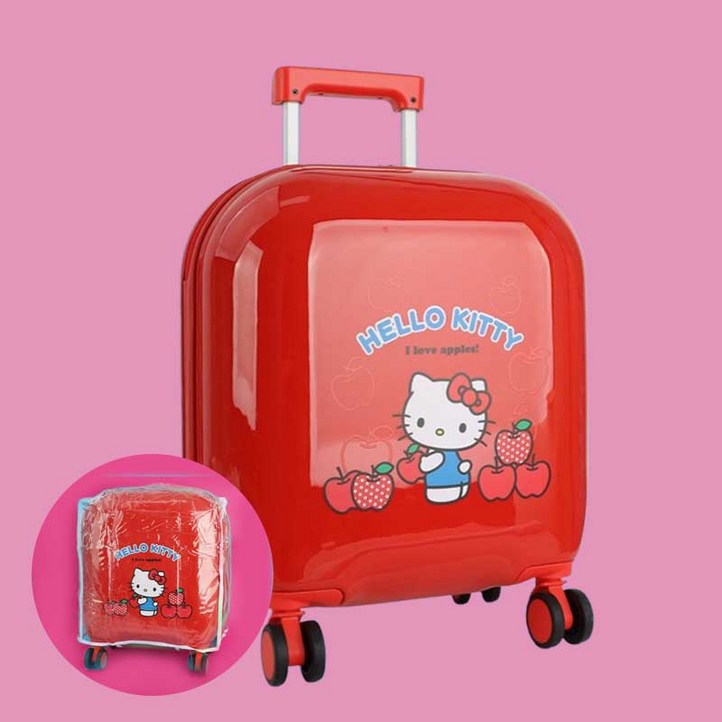 헬로키티 18인치 여행용 캐리어 가방 기내용 방수커버포함