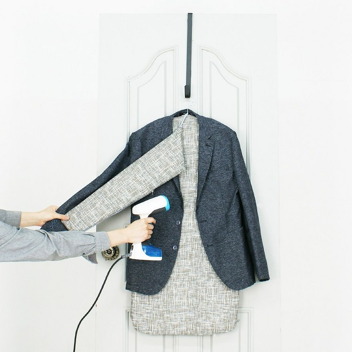 스팀다리미 폴더매트 다리미판 도어 후크팔 패드 그레이패브릭