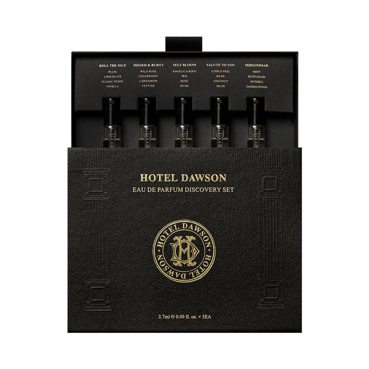 호텔도슨 오드퍼퓸 디스커버리세트 2.7ML 5종 호텔도슨 오드퍼퓸 디스커버리세트 2.7ML 5종