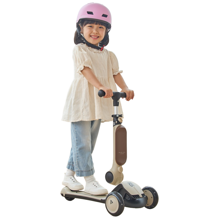 아티스트 킥보드 3in1 성장에 맞춰 변형 가능한 유아 킥보드, 안전한 라이딩, 샌드베이지, 1개