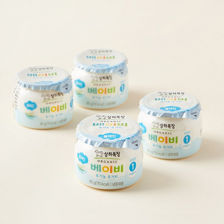 상하목장 베이비 유기농 요거트, 85g, 4개입 상하목장 베이비 유기농 요거트, 85g, 4개입