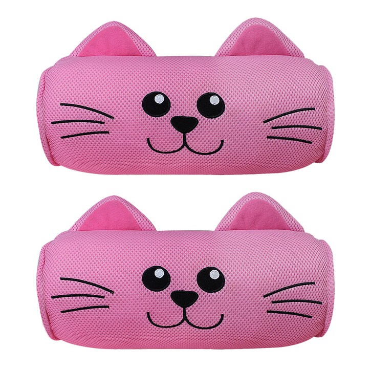 애니나라 스마일캣 에어매쉬 차량용 목쿠션 2p