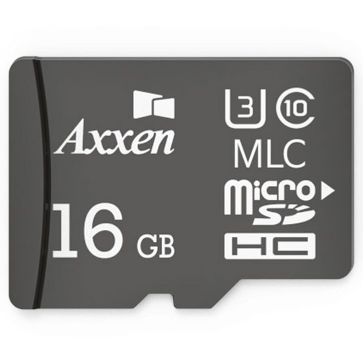액센 블랙박스용 Black 마이크로 SD 카드 Class10 U3 MLC, 16GB - 쇼핑뉴스