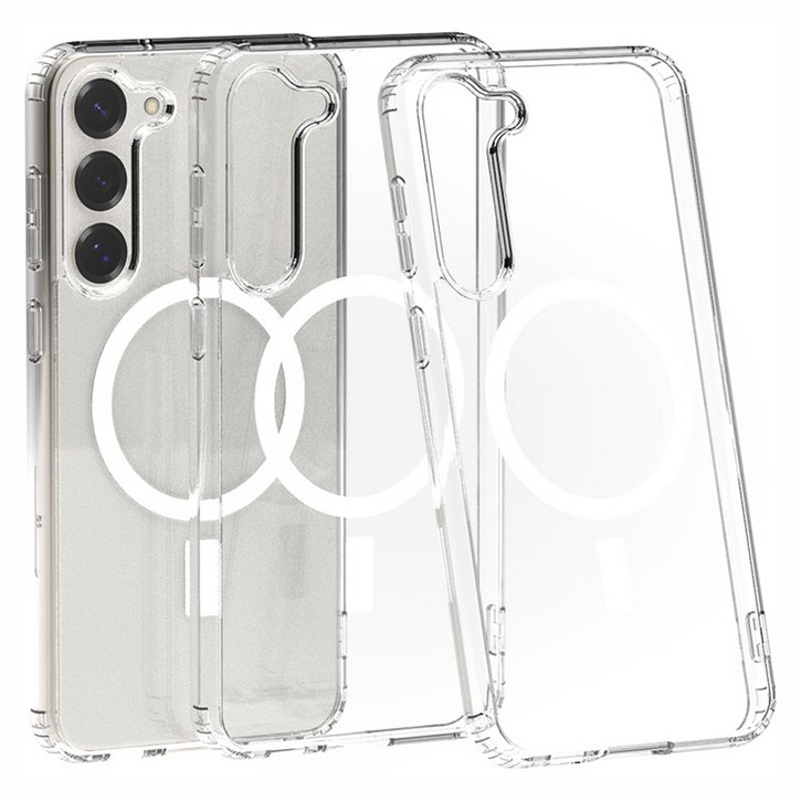 SKY 팔레트 맥세이프 호환 변색 방지 투명 마그네틱 휴대폰 케이스 3p