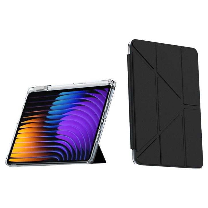 칸탐 샤오미 미패드 커버 케이스, 블랙, 1개