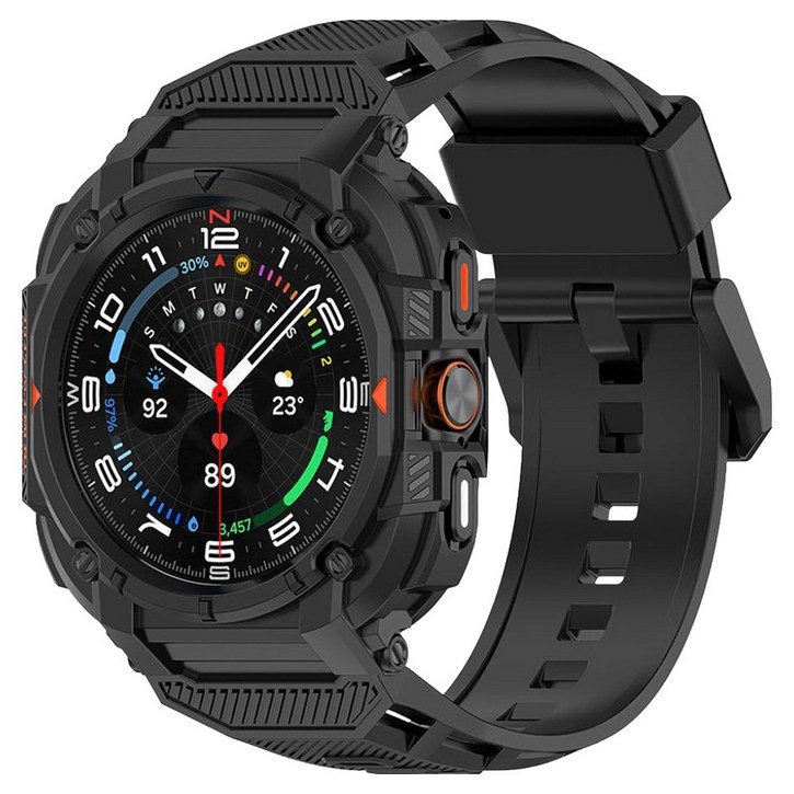 칸탐 갤럭시워치 아머 스트랩 일체형 47mm, 블랙, 1개