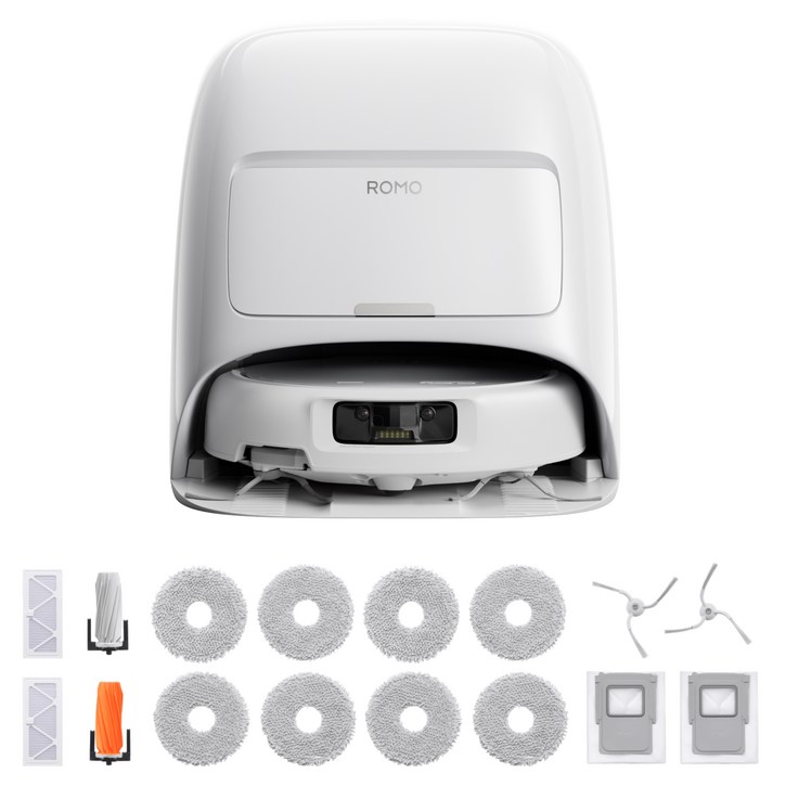 DJI ROMO S 로봇청소기  액세서리 키트 세트, 화이트청소기, 단일색상키트, CR8F