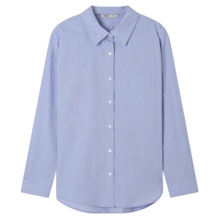 미쏘 여성용 에센셜 세미오버핏 면 셔츠