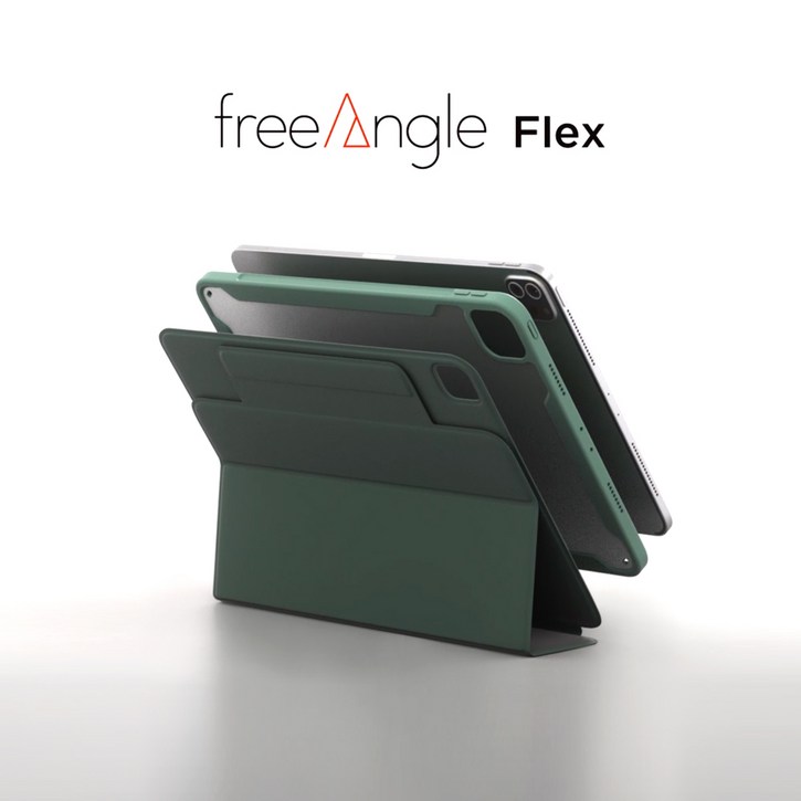 모키보 프리앵글 FLEX 스탠드 커버 펜슬수납 케이스, 아이패드를 더욱 튼튼하고 자유롭게, 파스텔 핑크, 1개
