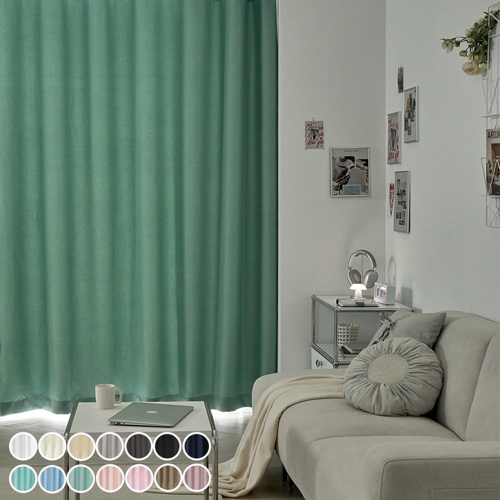 데시뉴 뉴노멀 고밀도 냉방유지 빛차단 암막커튼 1장 핀형