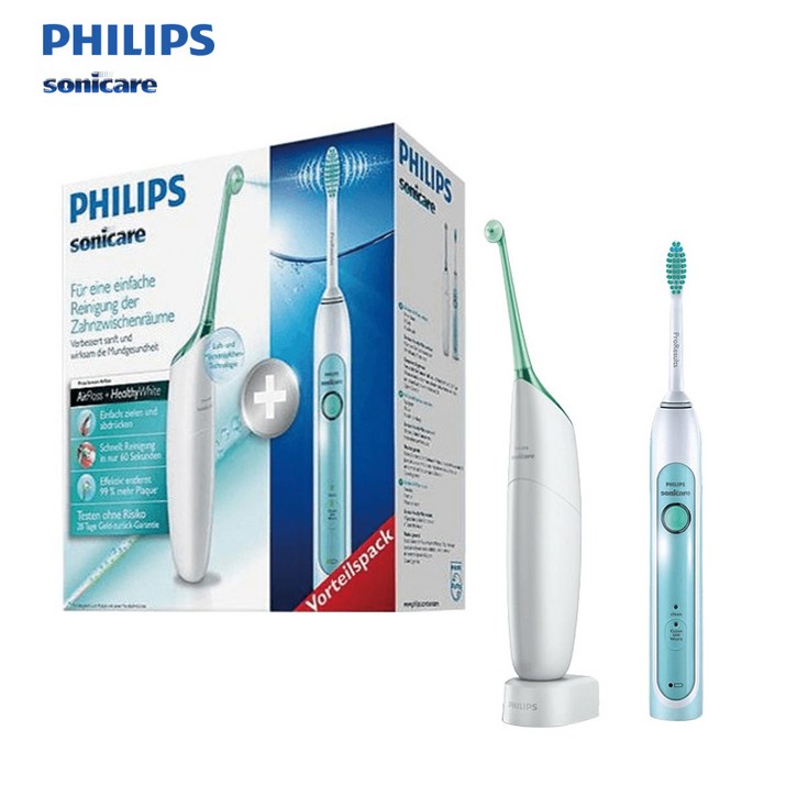 필립스 소닉케어 헬시화이트 에어플로스 음파칫솔 HX8111 콤비팩 독일직배송 전동칫솔