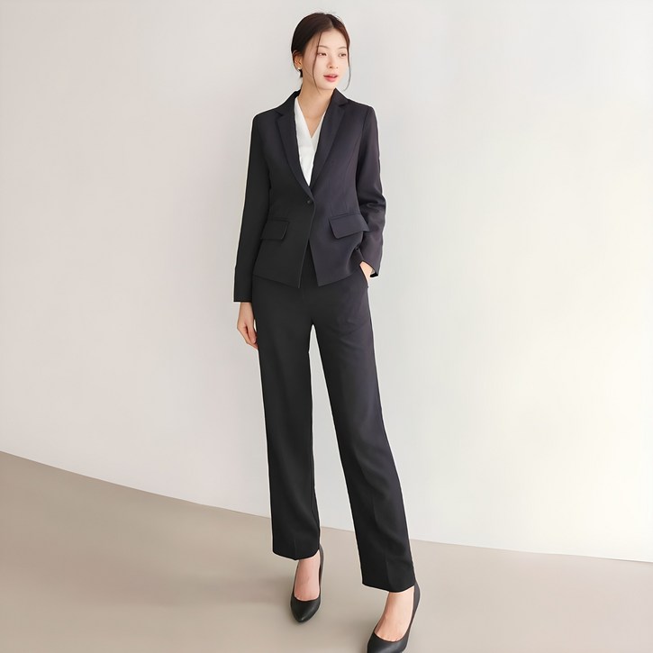 여성 바지 정장 세트 여자 셋업 투피스 기본 베이직 유니폼 [가성비]