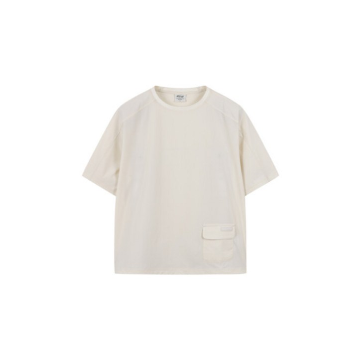 폴햄 POLHAM 여성 우븐 아웃포켓 반팔티PHF2TS2790 매장정품 216361