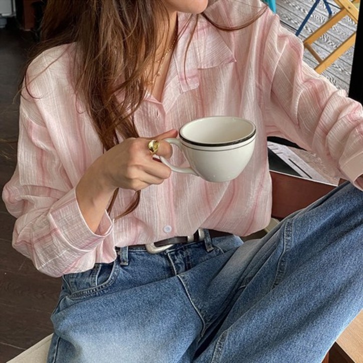 난닝구루쟈드 스트라이프셔츠