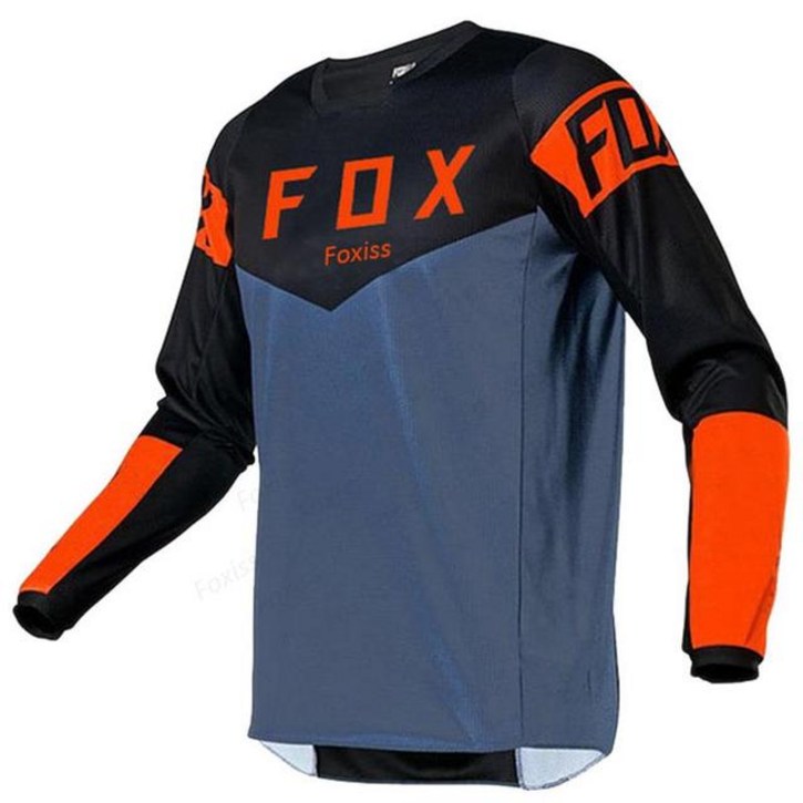 모토 DH 의류 Foxiss Fox 바이크 오토바이 모토크로스 엔듀로 티셔츠 다운힐 BMX 레이싱 자전거 저지 산악 셔츠 MTB