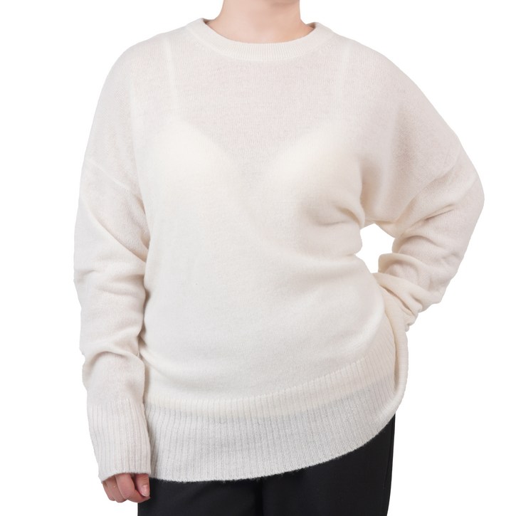 여성용 라이트웨이트 캐시미어 스웨터 프리사이즈 100 몽골산 캐시미어