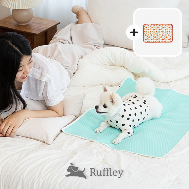 루플리 에코패드 수컷용 초대형 XL 1장 빨아쓰는 배변패드 친환경 다회용 강아지 논슬립