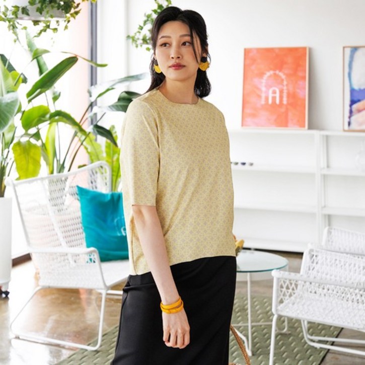 [최초가 158000원] A로고 하프 슬리브 벌룬 탑 (AGSPTF06) YL