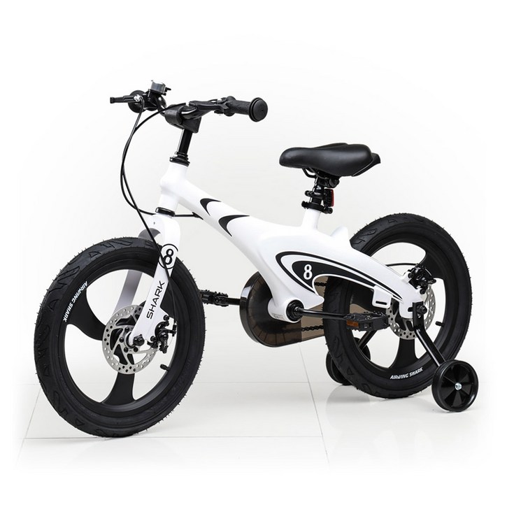 에어윙 샤크 아동용 16형 네발 보조 바퀴 디스크 자전거