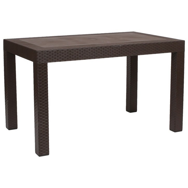 지오리빙 라탄 테이블 74120 야외 테라스 카페 캠핑 업소용