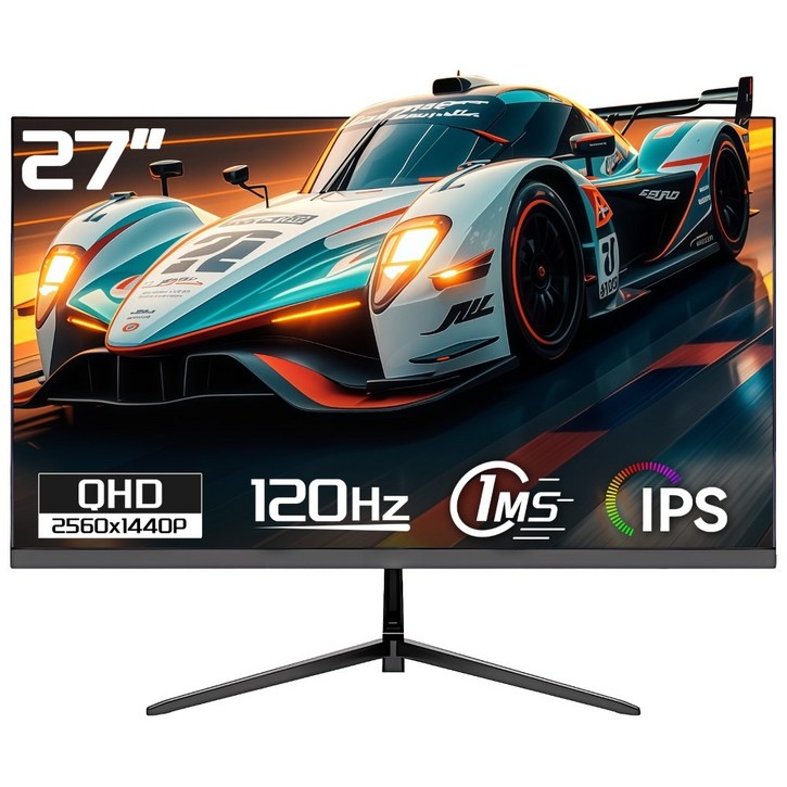 27인치 게임과 사무용 모니터, QHD 2K 120Hz평면, 4k 160Hz,  IPS 패널, 스피커 내장,  Gawfolk할인판매