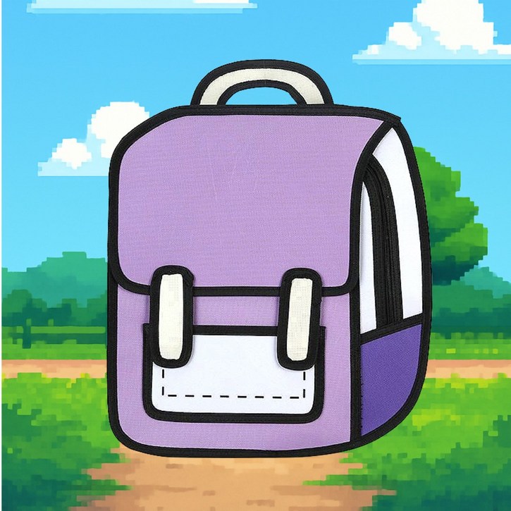 아이픽스 착시가방 2D 백팩 카툰백 책가방