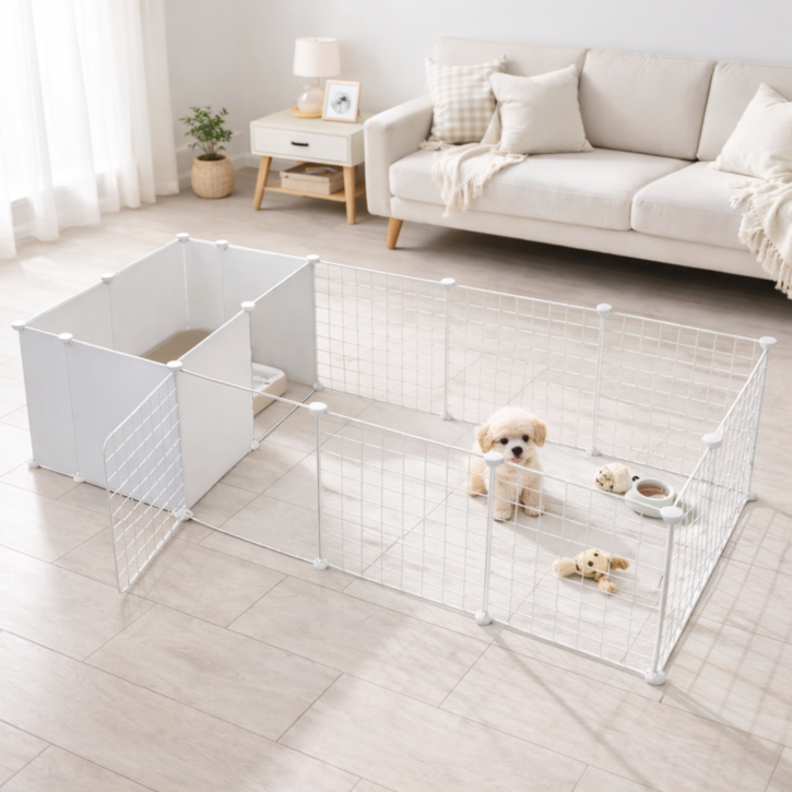 하루모음 초간편설치 강아지 울타리 펜스