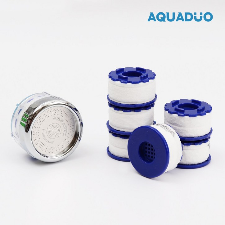 샤워플러스 SF-1000ss 세면대필터 수전용 정수헤드+녹물필터 6ea, 1개