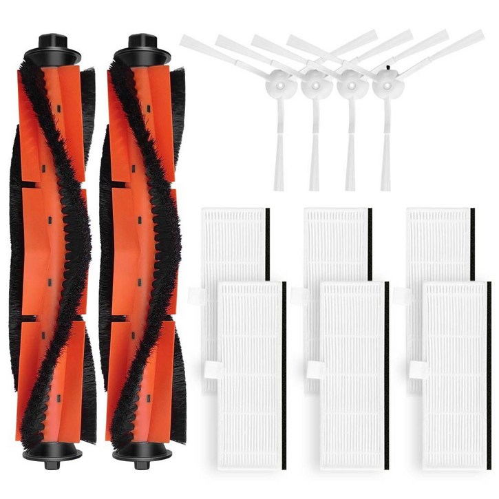 Xiaomi R1 / R1A / R1 Pro / S1 / L1 호환 가능한 교체용 액세서리 예비 부품 메인 측면 브러시 헤파 필터 모프 먼지