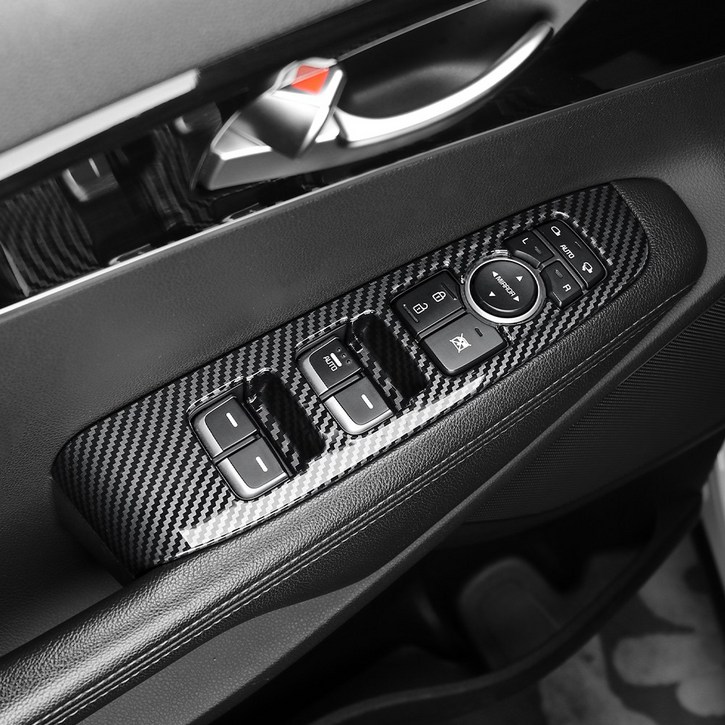유투카 호환 더뉴 올뉴 쏘렌토 튜닝 용품 윈도우스위치 커버 우드 카본 몰딩 차량 기스방지 인테리어 악세사리, 카본윈도스위치 커버 6P 14년20년 열선 유, 기타
