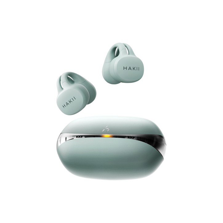 [HAKII] 하키 링크 오픈형 이어클립 블루투스 이어폰 LINK, 그린