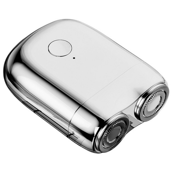 바다 휴개용 미니 면도기 방수 무선면도기 USB-C 타입충전 휴대용 남편 선물 남친 선물, 실버 8