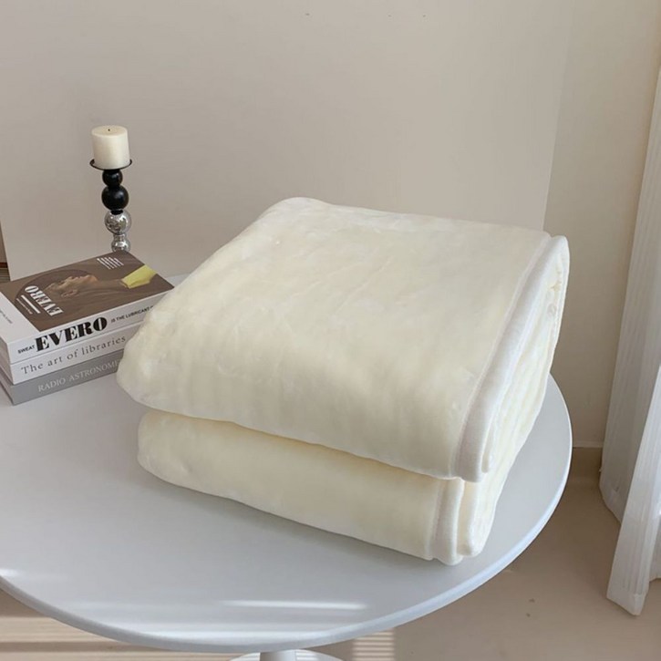 밍크 담요 양면 따뜻 극세사 블랭킷 이불 아이보리 onedaytem0815879001EA