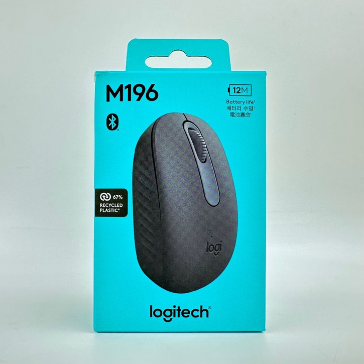 로지텍 무선 휴대용 블루투스 무선 마우스 M196 910-007465