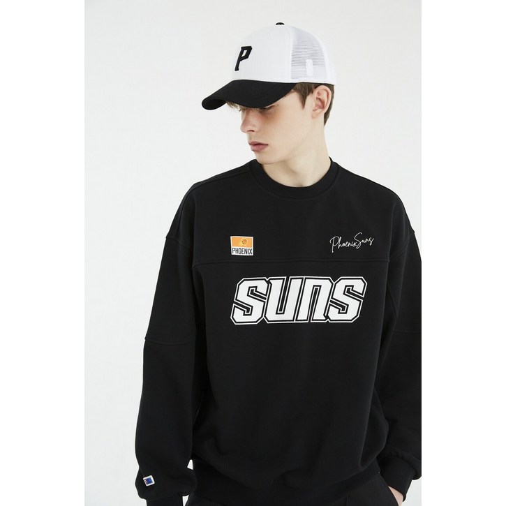 [NBA] PHX E-BIKE 절개 맨투맨 블랙 (N241TS031P)